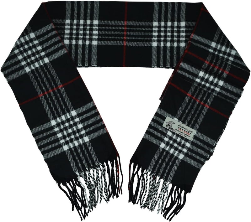 Glory Max Unisex Classic Tartan Plaid Winter Scarf Soft Cashmere Feel 72"x12" - Image 3
